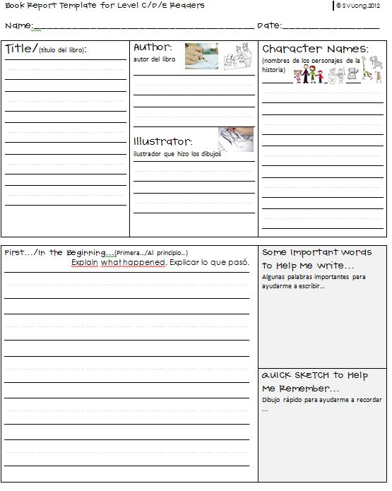 Printable mystery book report forms